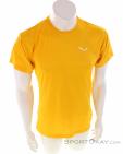 Salewa Puez Melange Dry Mens T-Shirt, , Yellow, , Male, 0032-11297, 5638039017, , N2-02.jpg