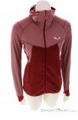 Salewa Puez Hybrid FZ Damen Sweater, Salewa, Dunkel-Rot, , Damen, 0032-11195, 5638039186, 4053866538886, N2-02.jpg