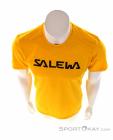 Salewa Puez Hybrid 2 Dry SS Mens T-Shirt, , Yellow, , Male, 0032-11303, 5638039190, , N3-03.jpg