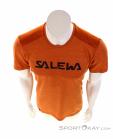 Salewa Puez Hybrid 2 Dry SS Mens T-Shirt, , Orange, , Male, 0032-11303, 5638039195, , N3-03.jpg