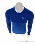 Salewa Puez Melange Dry Mens Functional Shirt, Salewa, Blue, , Male, 0032-11294, 5638039205, 4053866500609, N3-03.jpg