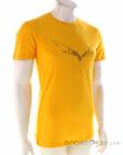 Salewa Pure Eagle Sketch AM Mens T-Shirt, Salewa, Yellow, , Male, 0032-11307, 5638039286, 4053866503693, N1-01.jpg