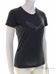 Salewa Pure Eagle Frame Dry Women T-Shirt, , Black, , Female, 0032-11310, 5638039358, , N1-01.jpg