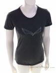 Salewa Pure Eagle Frame Dry Damen T-Shirt, , Schwarz, , Damen, 0032-11310, 5638039358, , N2-02.jpg