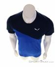Salewa Puez Sporty Dry Mens T-Shirt, , Blue, , Male, 0032-11333, 5638043947, , N3-03.jpg