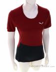 Salewa Puez Sporty Dry Women T-Shirt, Salewa, Red, , Female, 0032-11334, 5638043971, 4053866532549, N2-02.jpg