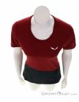 Salewa Puez Sporty Dry Women T-Shirt, Salewa, Red, , Female, 0032-11334, 5638043971, 4053866532549, N3-03.jpg