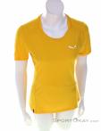 Salewa Puez Sporty Dry Women T-Shirt, Salewa, Yellow, , Female, 0032-11334, 5638043990, 4053866532631, N2-02.jpg