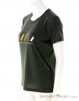 Salewa Pure Stripes Dry Mujer T-Shirt, Salewa, Verde oliva oscuro, , Mujer, 0032-11337, 5638044060, 4053866534475, N1-06.jpg