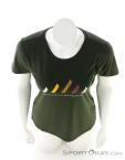 Salewa Pure Stripes Dry Women T-Shirt, Salewa, Olive-Dark Green, , Female, 0032-11337, 5638044060, 4053866534475, N3-03.jpg