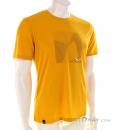 Salewa Pure Building Dry Mens T-Shirt, , Yellow, , Male, 0032-11339, 5638044580, , N1-01.jpg