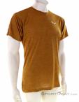 Salewa Puez Melange Dry Mens T-Shirt, , Brown, , Male, 0032-11297, 5638044600, , N1-01.jpg