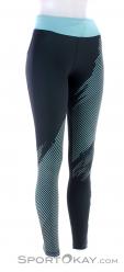 Dynafit Ultra Graphic Long Tights Mujer Pantalón de running, Dynafit, Azul, , Mujer, 0015-11531, 5638045418, 4053866486149, N1-01.jpg