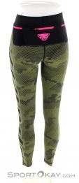 Dynafit Trail Graphic Tights Women Running Pants, , Olive-Dark Green, , Female, 0015-11538, 5638045542, , N2-12.jpg
