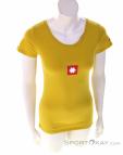 Ocun Logo Women T-Shirt, Ocun, Yellow, , Female, 0290-10258, 5638048483, 8591804623011, N2-02.jpg