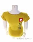 Ocun Logo Women T-Shirt, Ocun, Yellow, , Female, 0290-10258, 5638048483, 8591804623011, N3-13.jpg