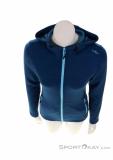 CMP Fix Hood Stretch Performance Women Fleece Jacket, , Blue, , Female, 0006-10707, 5638048601, , N3-03.jpg