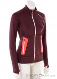 Ortovox Fleece Light Women Fleece Jacket, , Dark-Red, , Female, 0016-11672, 5638049431, , N1-01.jpg
