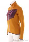 Ortovox Fleece Grid Women Fleece Jacket, , Orange, , Female, 0016-11677, 5638049553, , N1-06.jpg