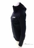 adidas Techrock Wind Hooded Women Fleece Jacket, adidas, Black, , Female, 0002-11753, 5638050135, 4065423932860, N2-07.jpg