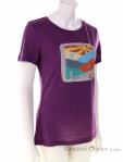 Super Natural Mountain Art Tee Women T-Shirt, Super Natural, Purple, , Female, 0208-10193, 5638058336, 7630162621428, N1-01.jpg