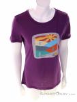 Super Natural Mountain Art Tee Women T-Shirt, Super Natural, Purple, , Female, 0208-10193, 5638058336, 7630162621428, N2-02.jpg
