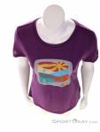 Super Natural Mountain Art Tee Women T-Shirt, Super Natural, Purple, , Female, 0208-10193, 5638058336, 7630162621428, N3-03.jpg