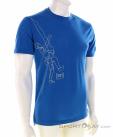 Super Natural Climbing Line Tee Hommes T-shirt, Super Natural, Bleu, , Hommes, 0208-10198, 5638058519, 7630162637603, N1-01.jpg