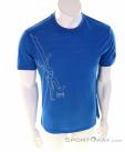 Super Natural Climbing Line Tee Hommes T-shirt, Super Natural, Bleu, , Hommes, 0208-10198, 5638058519, 7630162637603, N2-02.jpg