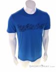 Super Natural Contour Tee Hommes T-shirt, Super Natural, Bleu, , Hommes, 0208-10199, 5638058541, 7630162634879, N2-02.jpg