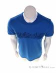Super Natural Contour Tee Hommes T-shirt, Super Natural, Bleu, , Hommes, 0208-10199, 5638058541, 7630162634879, N3-03.jpg