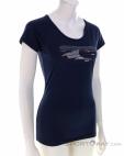 Millet Geo Wool II TS Women T-Shirt, , Dark-Blue, , Female, 0316-10312, 5638058723, , N1-01.jpg