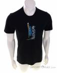 Icebreaker Central Classic Otter Paddle Hommes T-shirt, Icebreaker, Noir, , Hommes, 0011-10487, 5638062475, 196012593545, N2-02.jpg