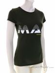 Martini High Fly Women T-Shirt, , Olive-Dark Green, , Female, 0017-11011, 5638062606, , N1-01.jpg