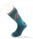 Ortovox Freeride Long Women Ski Socks, Ortovox, Turquoise, , Female, 0016-11773, 5638064450, 4251422592185, N2-07.jpg