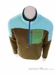 Cotopaxi Abrazo Half-Zip Fleece Mens Outdoor Jacket, Cotopaxi, Turquoise, , Male, 0430-10014, 5638066406, 840125693110, N3-03.jpg