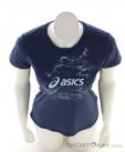 Asics Nagino Graphic Run SS Mujer T-Shirt, Asics, Azul, , Mujer, 0103-10609, 5638070339, 4550456346109, N3-03.jpg