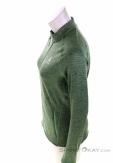 Odlo Tencia Mid Layer Full Zip Women Sweater, , Olive-Dark Green, , Female, 0005-10208, 5638074656, , N2-07.jpg