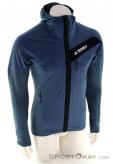 adidas Terrex Techrock Flooce Wind Hooded Mens Sweater, adidas Terrex, Blue, , Male, 0359-10405, 5638089591, 4066762020201, N2-02.jpg