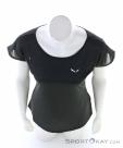 Salewa Puez Melange Dry Women T-Shirt, Salewa, Black, , Female, 0032-11380, 5638091699, 4053866476805, N3-03.jpg