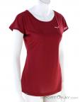 Salewa Puez Melange Dry Women T-Shirt, Salewa, Red, , Female, 0032-11380, 5638091700, 4053866565585, N1-01.jpg