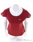 Salewa Puez Melange Dry Women T-Shirt, Salewa, Red, , Female, 0032-11380, 5638091700, 4053866565585, N3-03.jpg
