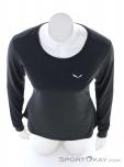 Salewa Puez Melange Dry LS Damen Shirt, Salewa, Schwarz, , Damen, 0032-11381, 5638091739, 4053866436045, N3-03.jpg