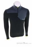 Ortovox Fleece Light Zip Neck Mens Sweater, , Black, , Male, 0016-11812, 5638102332, , N2-02.jpg