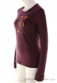 Ortovox Merino Brand Outline LS Women Shirt, Ortovox, Red, , Female, 0016-11842, 5638104582, 4251877757160, N1-06.jpg