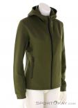 Mons Royale Arcadia Merino Fleece Women Fleece Jacket, Mons Royale, Olive-Dark Green, , Female, 0309-10260, 5638110650, 9420070029922, N1-01.jpg