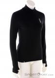 Mons Royale Cascade Merino Flex 200 Mock Neck Women Shirt, , Black, , Female, 0309-10264, 5638110783, , N1-01.jpg
