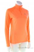 Odlo Essential Ceramiwarm 1/2 Zip Women Shirt, Odlo, Orange, , Female, 0005-10225, 5638115579, 7617977051114, N1-01.jpg