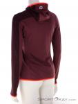 Ortovox Fleece Light Grid Hooded Women Sweater, , Red, , Female, 0016-11878, 5638116662, , N1-11.jpg