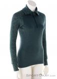 Devold Duo Active Zip Neck Women Sweater, , Olive-Dark Green, , Female, 0394-10086, 5638117569, , N1-01.jpg